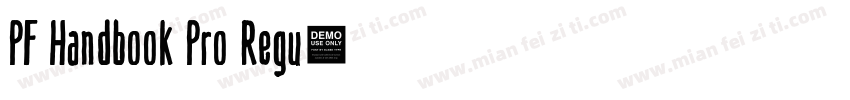 PF Handbook Pro Regu字体转换